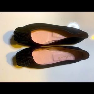 Black suede Pretty Ballerinas